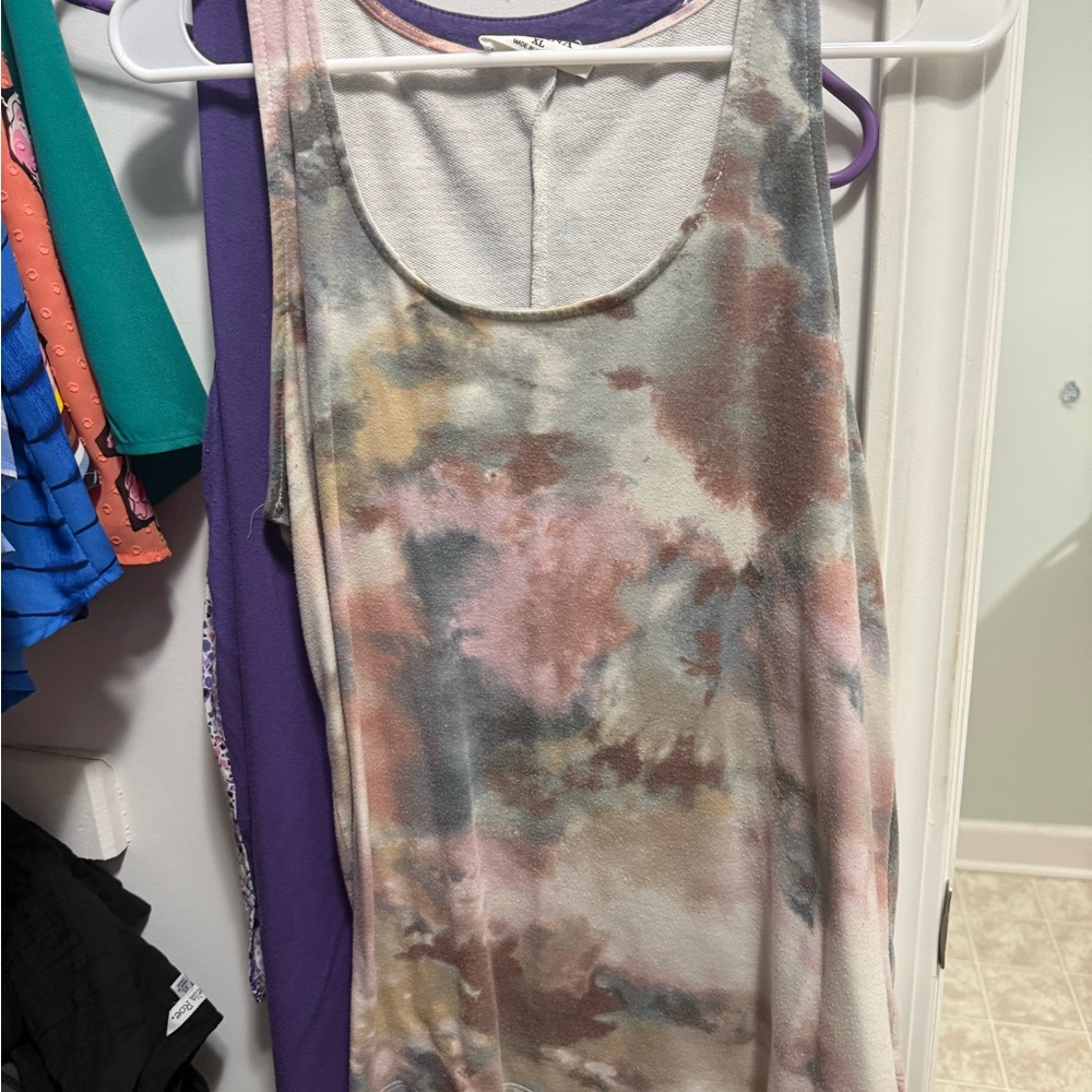 Multicolor Tie-Dye Tank Top